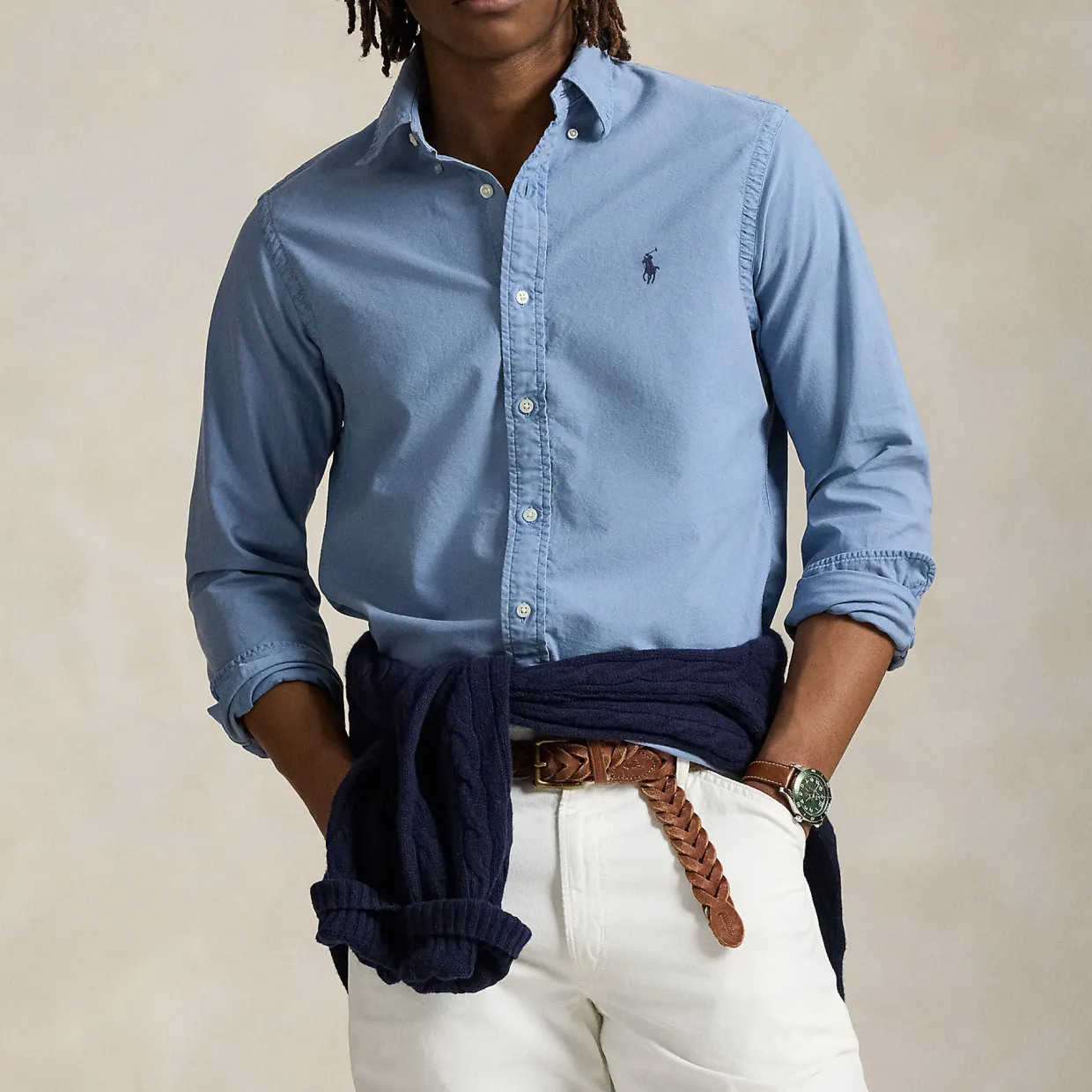 Polo Player Logo Oxford Shirt