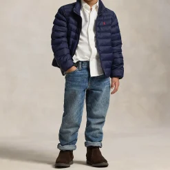 New POLO RALPH LAUREN Polo Player Logo Packable Quilted Jacket 2-6 Years