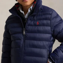 Polo Player Logo Packable Quilted Jacket 6-14 Years