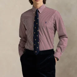 Polo Player Logo Striped Shirt