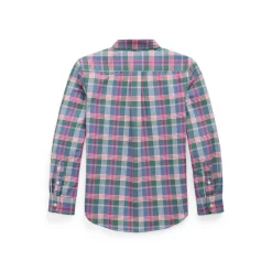Polo Player Plaid Oxford Shirt 6-12 Years