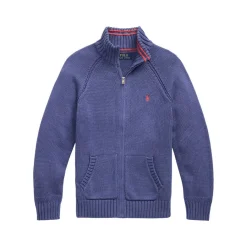 New POLO RALPH LAUREN Polo Player Zip-Through Sweater 6-12 Years