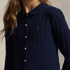 Polo Pony Logo Cardigan & Skirt Two-Piece Set 6-12 Years