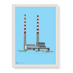 Best CLOVER RUA Poolbeg Chimney Framed Print