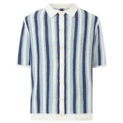 Fashion WAX LONDON Porto Striped Knitted Shirt