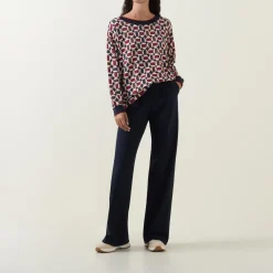 Printed Knit Sweater