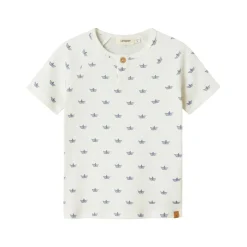 Printed Motif Ribbed T-Shirt