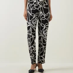 Printed Slim Leg Trousers
