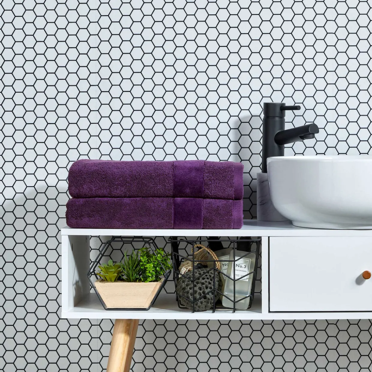 Prism Towel Crushed Grape