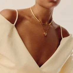 Best MISSOMA Puffy Heart 18k Gold Plated Necklace