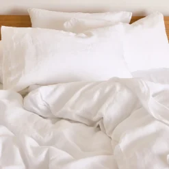 Pure Linen Flat Sheet White