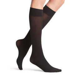 Clearance FALKE Pure Matt Knee High Socks Black