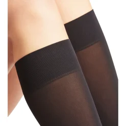 Clearance FALKE Pure Matt Knee High Socks Black