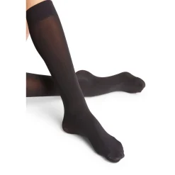Clearance FALKE Pure Matt Knee High Socks Black