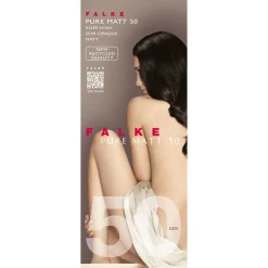 Clearance FALKE Pure Matt Knee High Socks Black