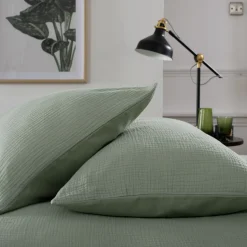 Clearance THE LYNDON COMPANY Quentin Duvet Set Green