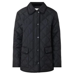 Quilted Corduroy-Trim Jacket