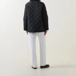 Quilted Corduroy-Trim Jacket