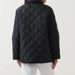 Quilted Corduroy-Trim Jacket