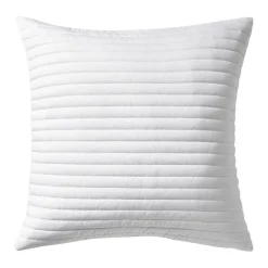 Quilted Lines Cushion White