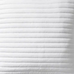 Quilted Lines Cushion White