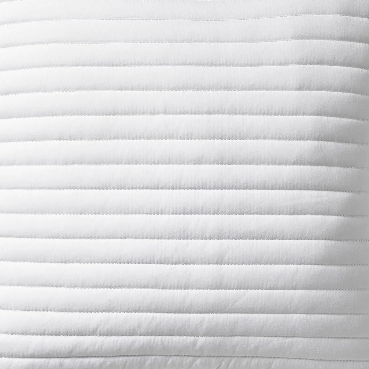 Quilted Lines Cushion White