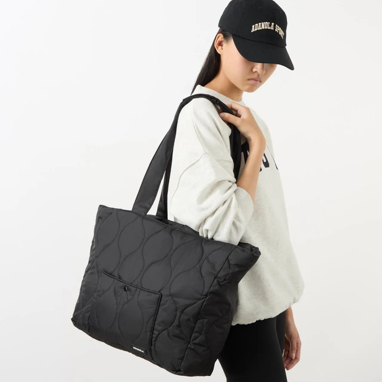 Discount ADANOLA Quilted Nylon Tote Bag