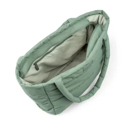 Quilted Tote Changing Bag Green
