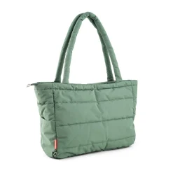 Quilted Tote Changing Bag Green