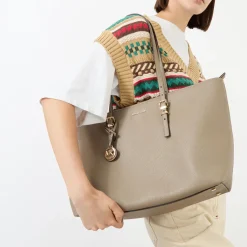 Online MICHAEL MICHAEL KORS Quinn Large Pebbled Leather Tote Bag