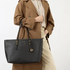 Discount MICHAEL MICHAEL KORS Quinn Large Pebbled Leather Tote Bag