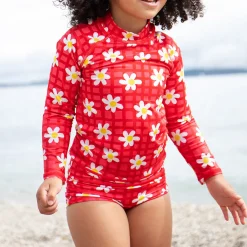 Rachel Floral Rash Vest Two-Piece Set