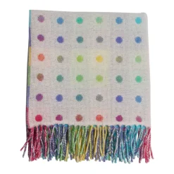 New FOXFORD Rainbow Spotted Baby Blanket