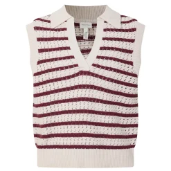 Raja Striped Knitted Vest