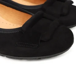 Clearance GABOR Raven Suede Ballet Pumps