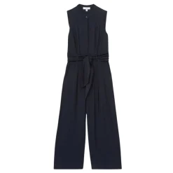 Raven Wide-Leg Belted Jumpsuit
