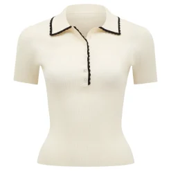 New FOREVER NEW Reagan Contrast Trim Polo Top