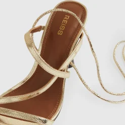 Fashion REISS Rebecca Tie Detail Heeled Sandals