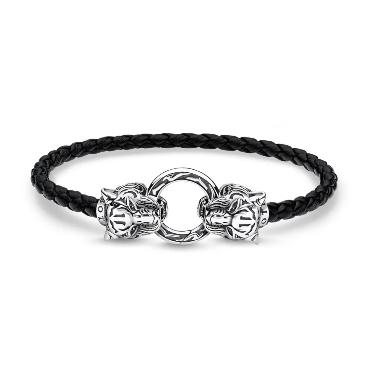 Rebel At Heart Tiger Leather Bracelet