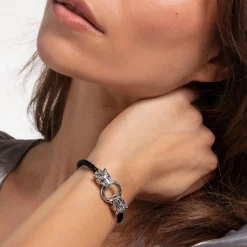 Rebel At Heart Tiger Leather Bracelet