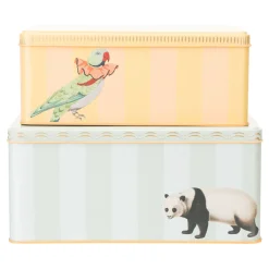 New YVONNE ELLEN Rectangular Tins Two-Piece Set