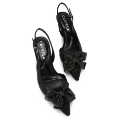 Regal Bow Slingback Heels