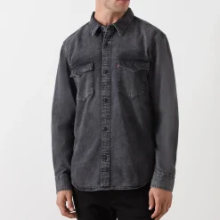 New LEVIS Relaxed Western Denim Shirt