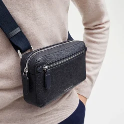 Reporter Compact Grained Leather Crossbody Bag