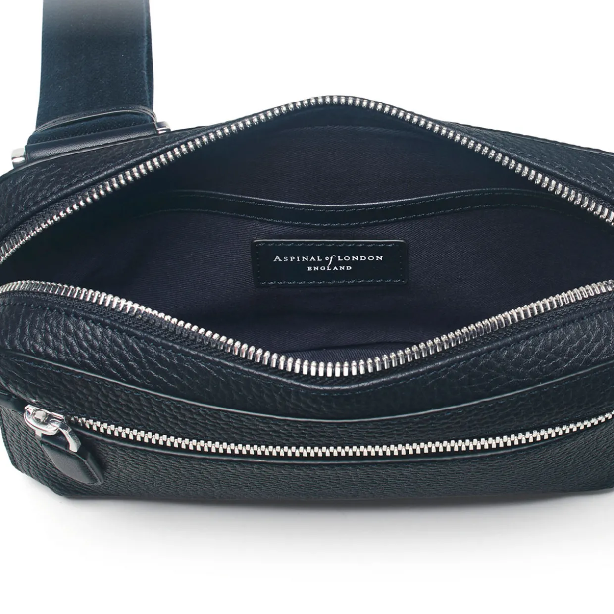 Reporter Compact Grained Leather Crossbody Bag