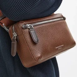 Reporter Compact Grained Leather Crossbody Bag