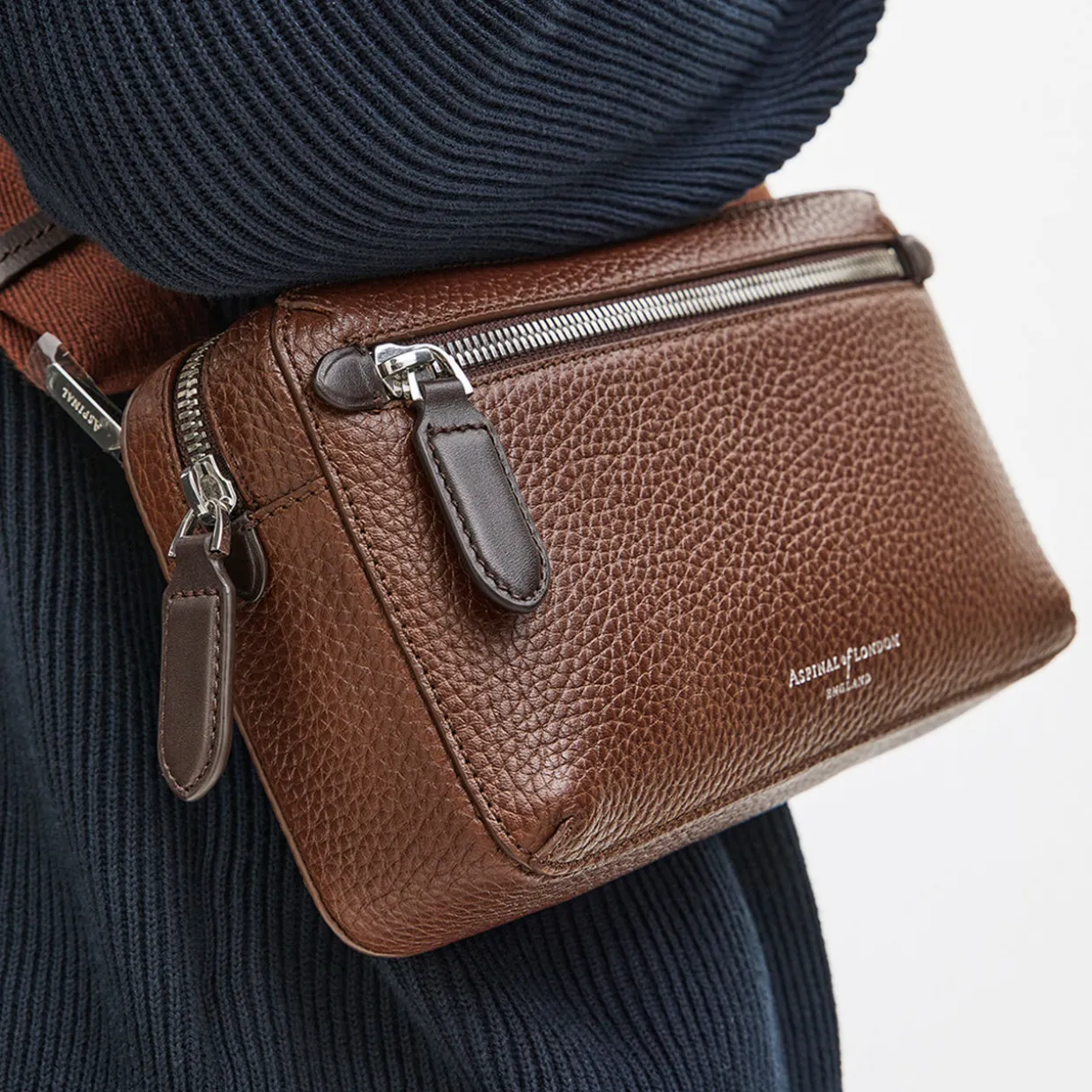 Reporter Compact Grained Leather Crossbody Bag
