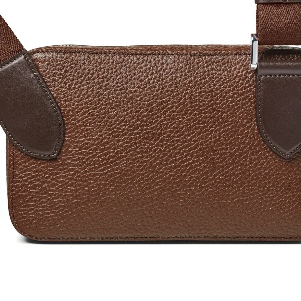 Reporter Compact Grained Leather Crossbody Bag