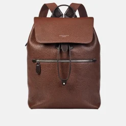 Sale ASPINAL OF LONDON Reporter Grained Leather Backpack