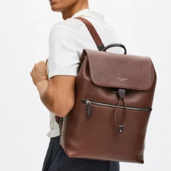 Sale ASPINAL OF LONDON Reporter Grained Leather Backpack